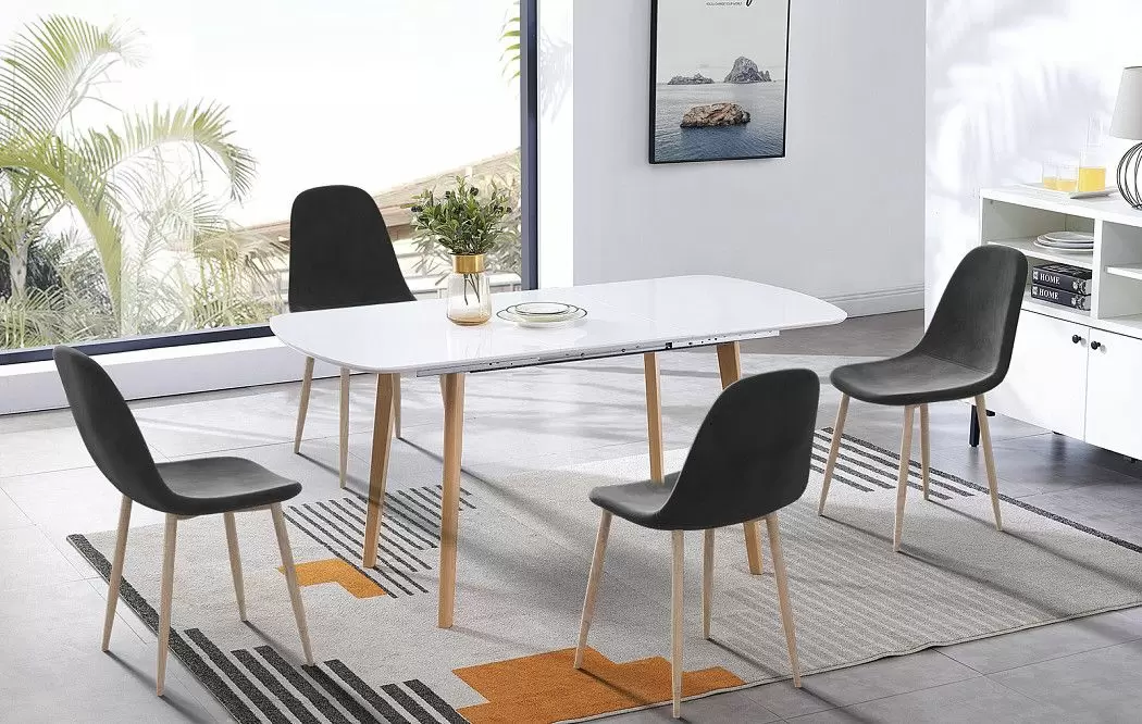 Стул Jackson, темно-серый/дерево - фото 2