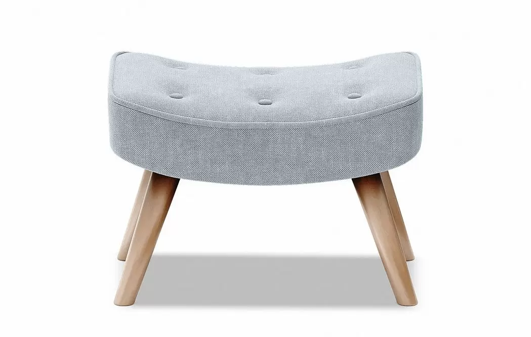 Кресло и оттоманка Hygge, голубой/натуральный - фото 18