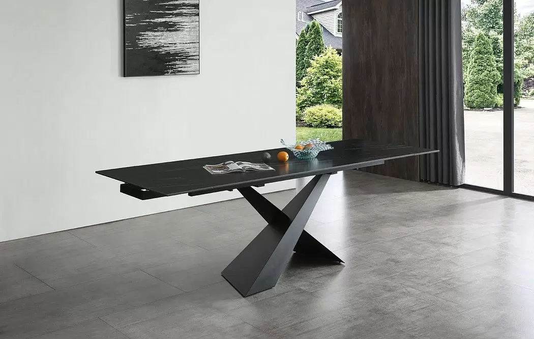Стол раскладной Savoy 160-220, черная керамика - фото 12