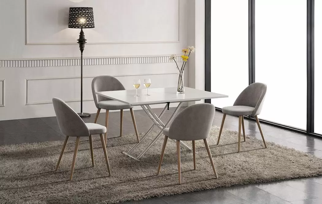 Стул Shelly, серо-бежевый - фото 3