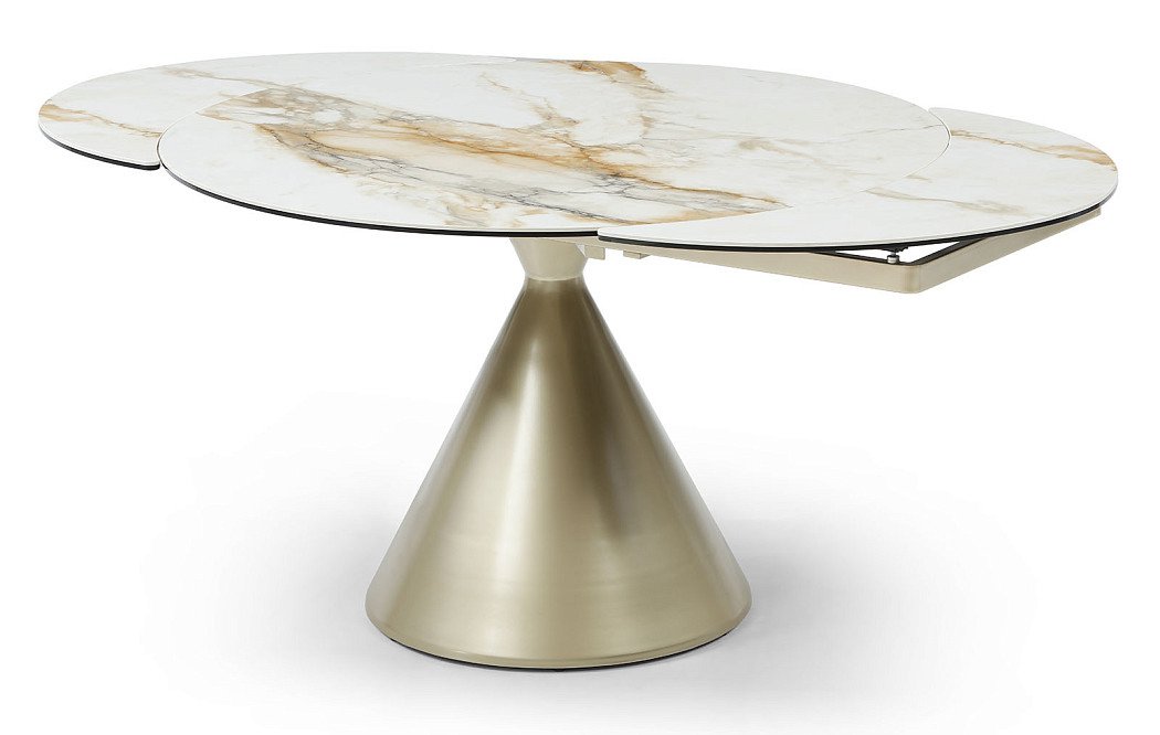 Стол раскладной Josephina 120-180, керамика/шампань - фото 17