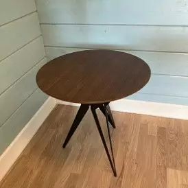 Стол журнальный Elegance (70), орех/черный