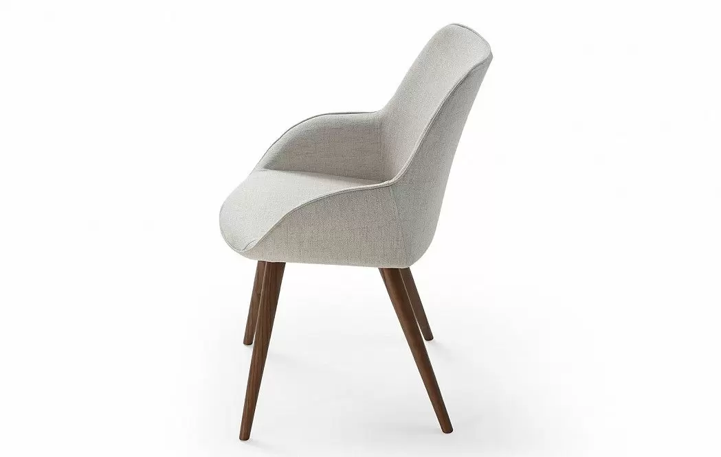 Стул Leona, светло-серый/орех - фото 10