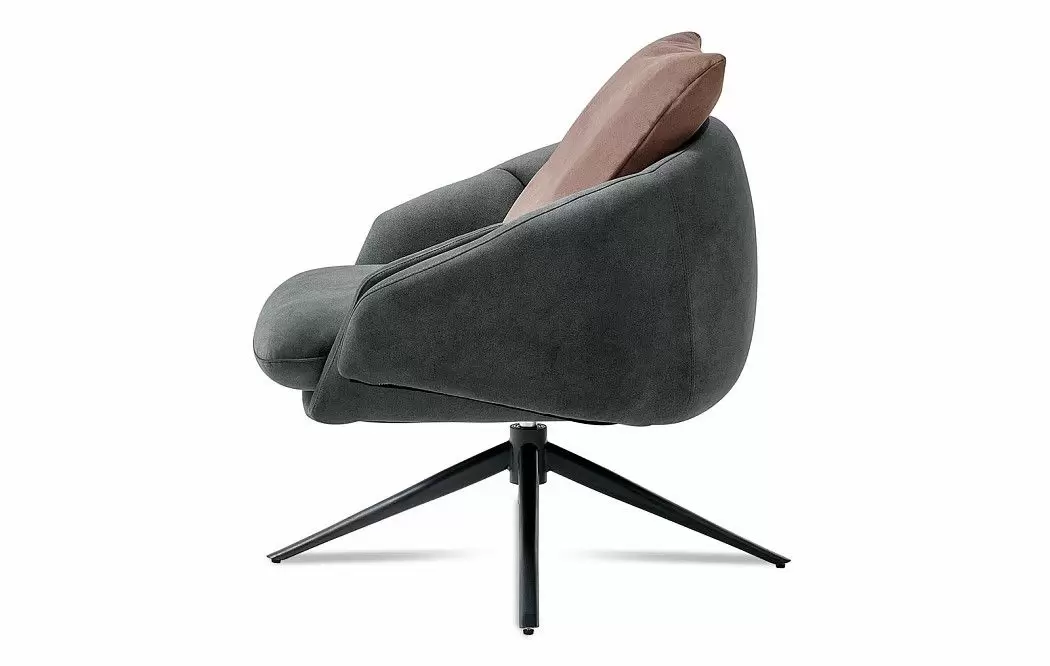 Кресло Leonor, графит/сливовый - фото 7