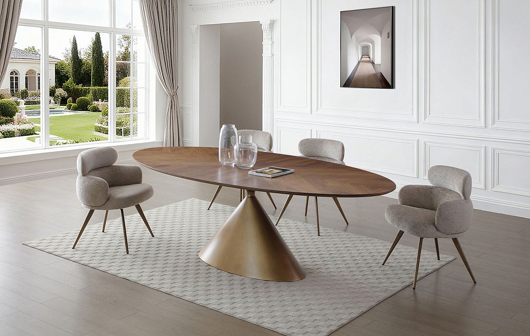 Стол Julianna 240, орех/бронза - фото 2