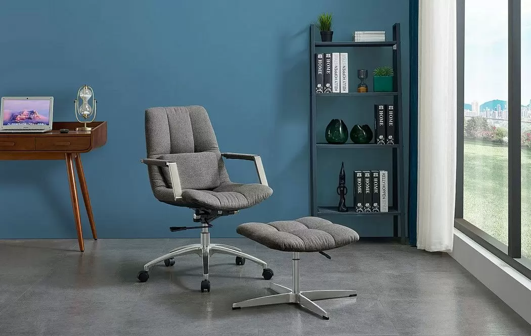 Кресло и оттоманка Taylor, серый - фото 4