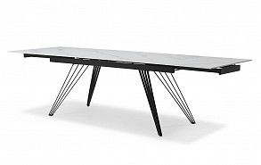 Стол раскладной Parma 180-280, керамика "каррарский мрамор" Стол раскладной Parma 180-280, керамика "каррарский мрамор"