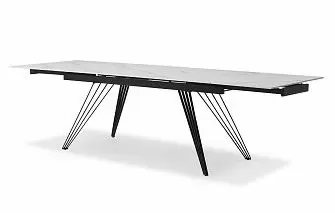 Стол раскладной Parma 180-280, керамика "каррарский мрамор"