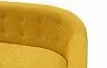 Диван Florence 2-х местный, желтый шафран/орех