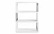 Стеллаж Leiden, белый/хром