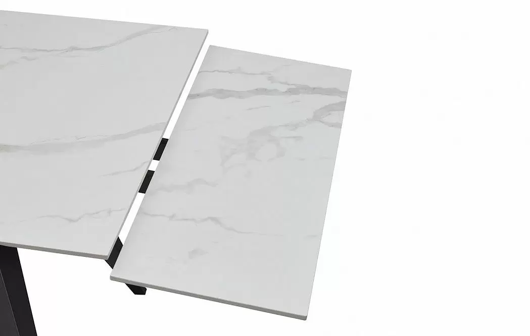 Стол раскладной Ramses 180-250, белый мрамор/черный - фото 5