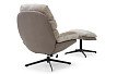 Комплект кресло и оттоманка Dublin, серо-бежевый