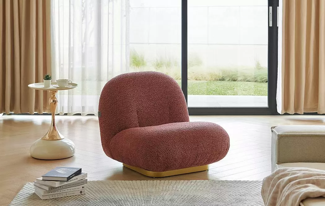 Кресло Cloud, марсала/золото - фото 2