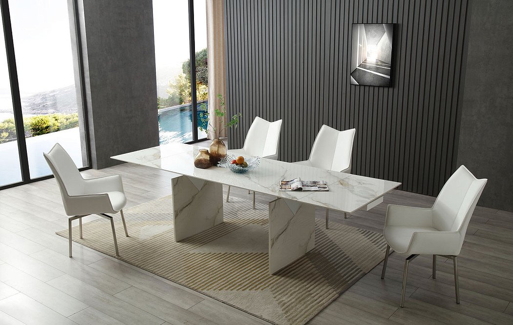 Стул Renzo, белый/сталь - фото 3