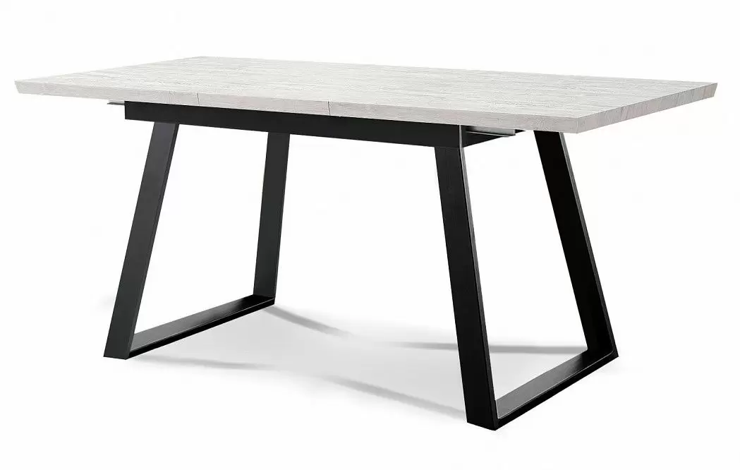 Стол раскладной Denver 120-160, светлый дуб/черный