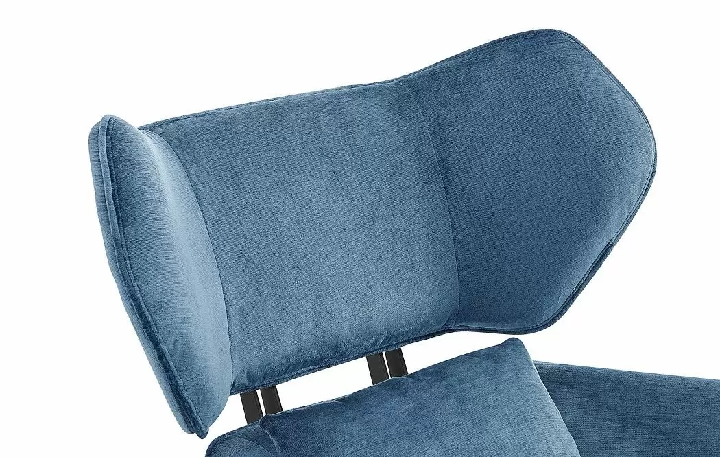 Кресло и оттоманка Boston, синий - фото 4