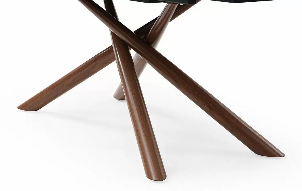 Стол раскладной Ravenna 160-220, черная керамика/орех - фото 13