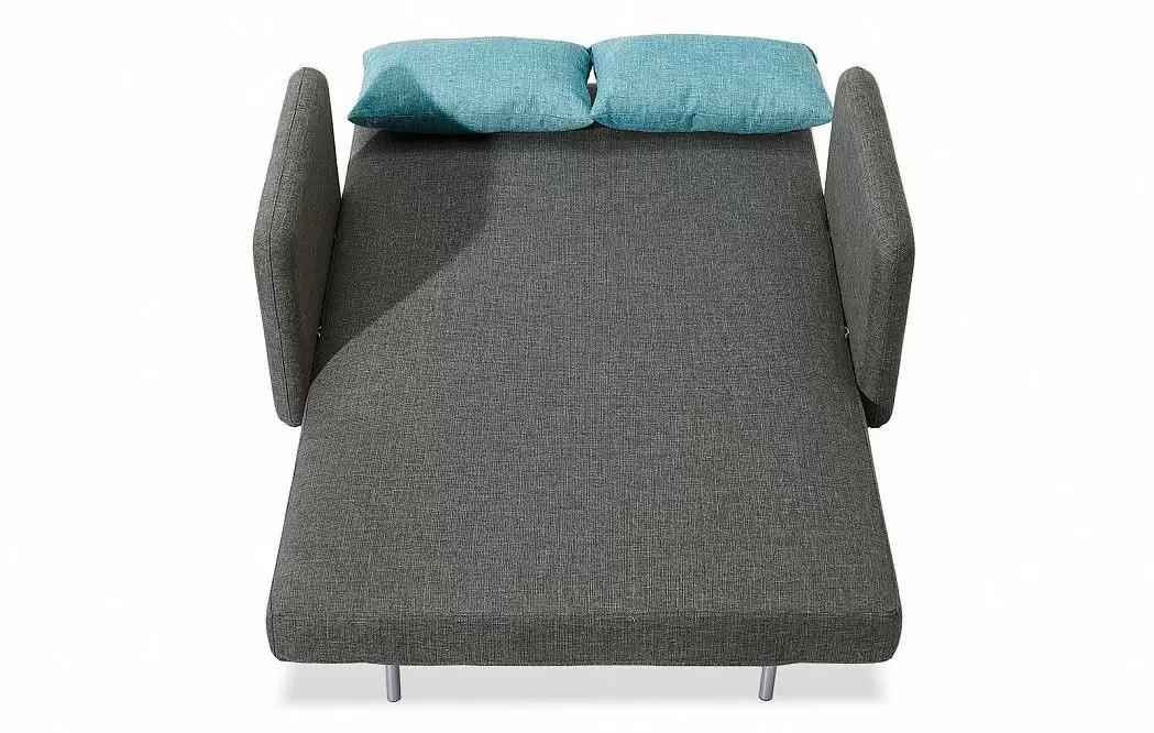 Диван-кровать Cardiff, серый/бирюзовый меланж - фото 4