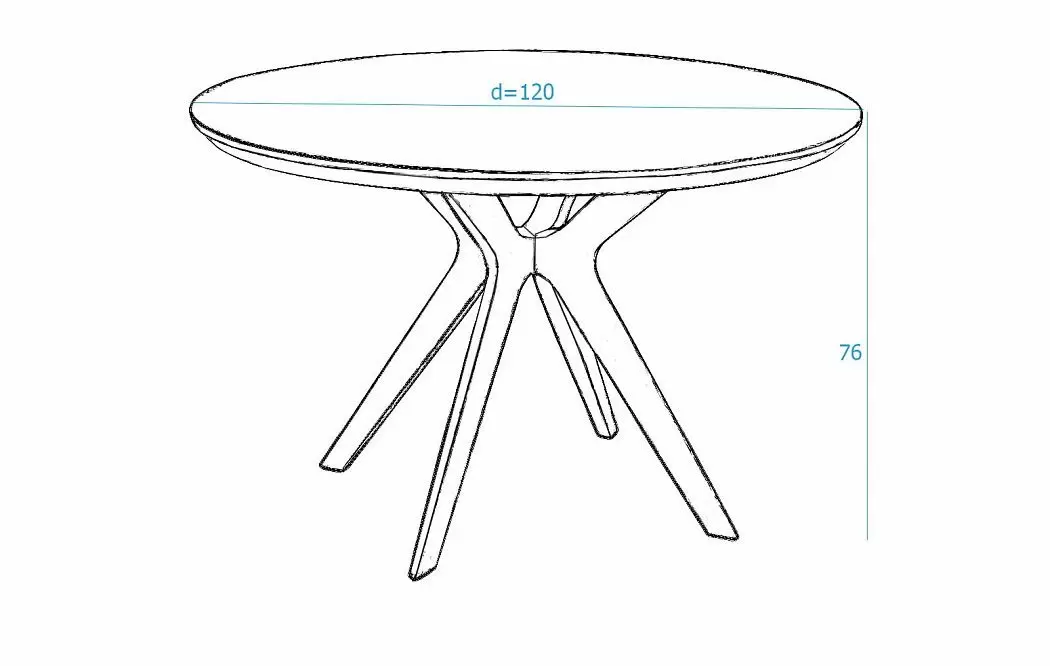 Стол Clark + 4 стула Simona - фото 6