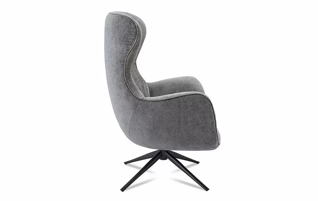 Кресло и оттоманка Lucille, серый - фото 10