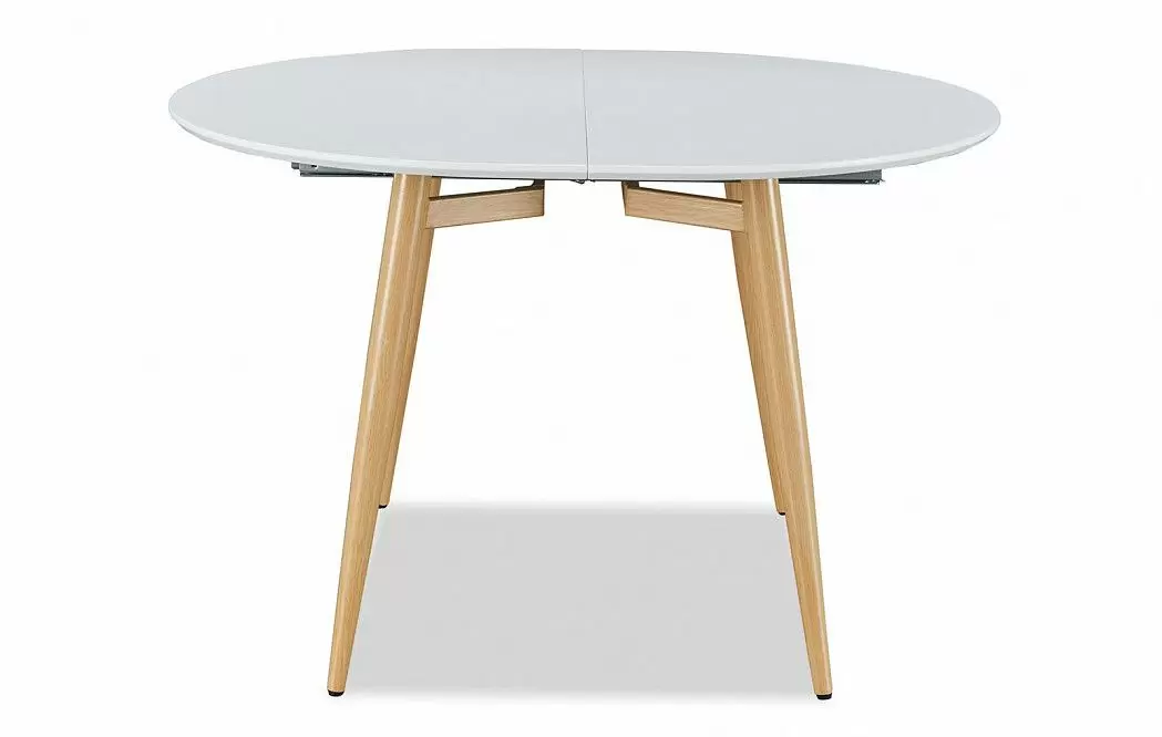 Стол раскладной Suzy 120-200, белый/дуб - фото 8