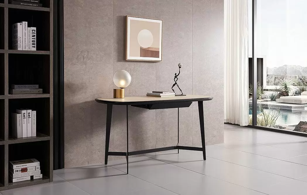 Стол письменный Bernard (140), кремовый/черный