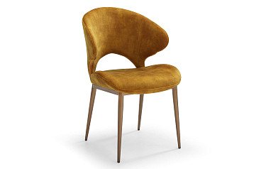 Стул Una, охра/бронза