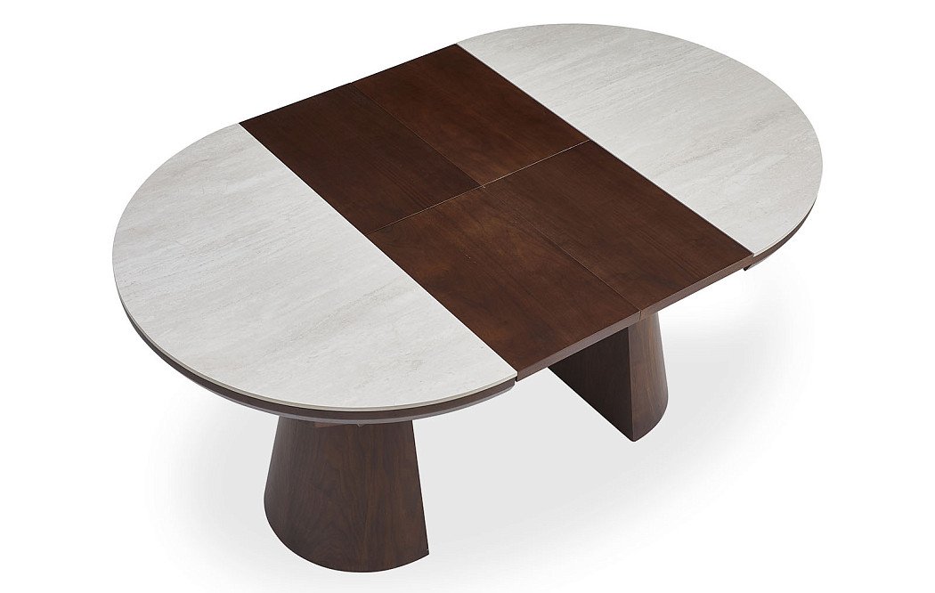 Стол раскладной Judy 100/130/160, керамика/орех - фото 9