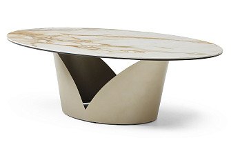 Стол журнальный Tiffany (135), керамика/шампань