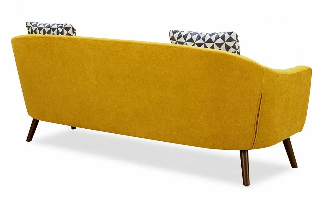 Диван Florence 3-х местный, желтый шафран/орех - фото 8