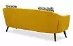 Диван Florence 3-х местный, желтый шафран/орех