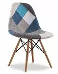 Стул Jolene (в стиле Eames), синий пэчворк