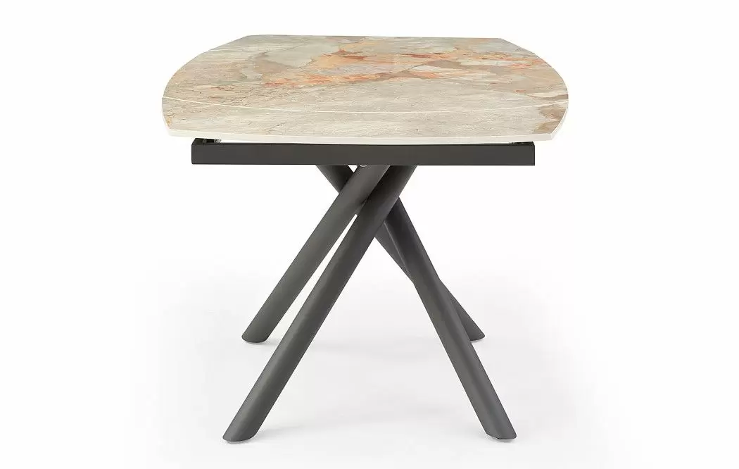 Стол раскладной Salerno 120-180, серая керамика - фото 13