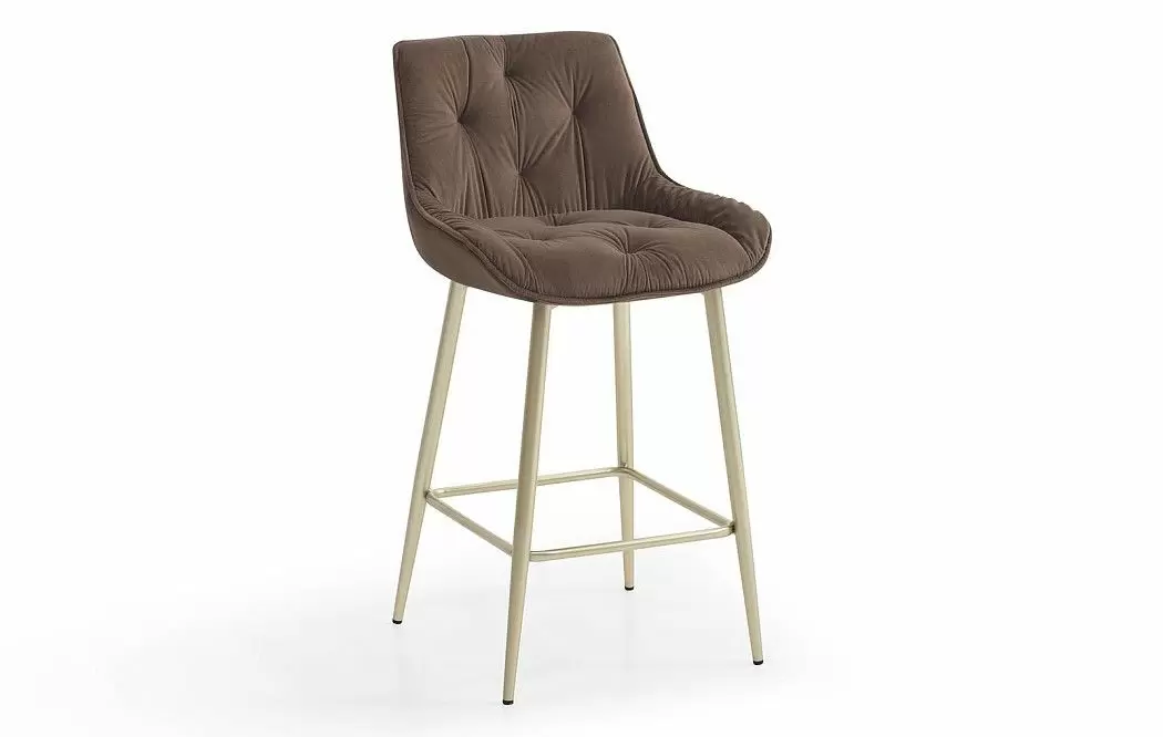 Стул полубарный Joely Bar (65), коричневый/шампань