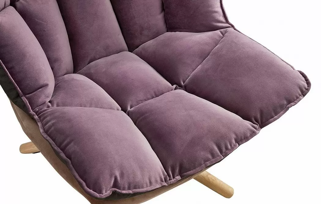 Кресло в стиле Husk, лиловый - фото 4