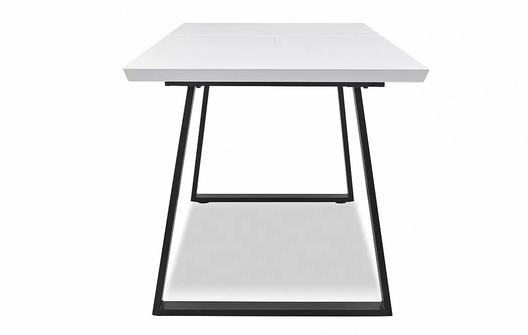 Стол раскладной Dakota 140-180, белый/черный - фото 10