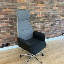 Кресло Sheldon, серый/черный