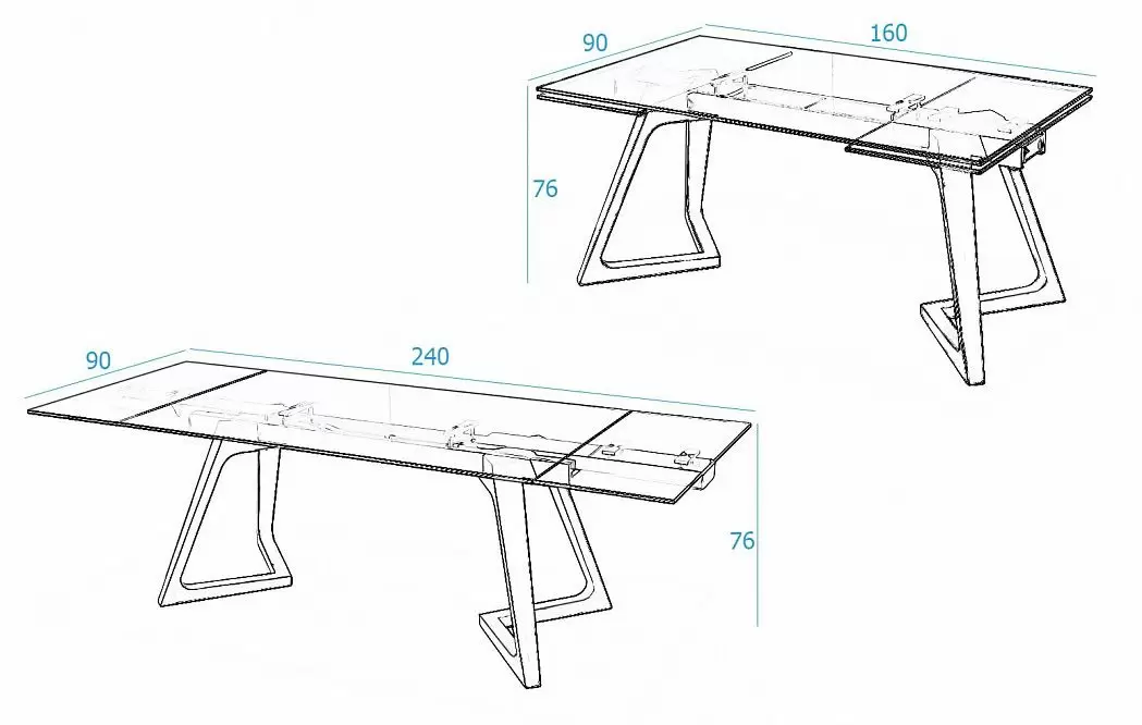 Стол раскладной Osborn (160) - фото 6