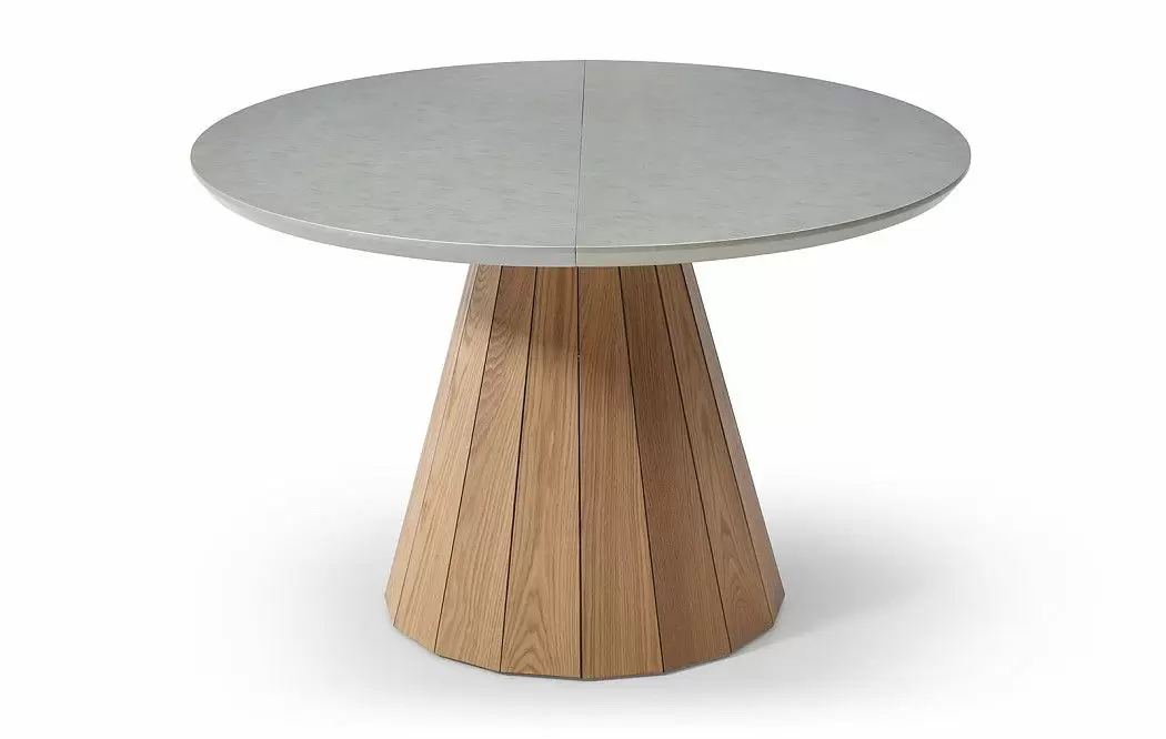 Стол раскладной Eclectic 120-160, серый/ясень - фото 4