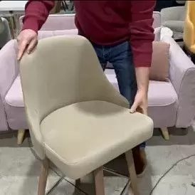 Стул полубарный Jimmy, бежевый/беленое дерево