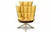 Кресло и оттоманка в стиле Husk, желтый