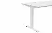 Стол New York (140) белый, регулируемая высота, электропривод
