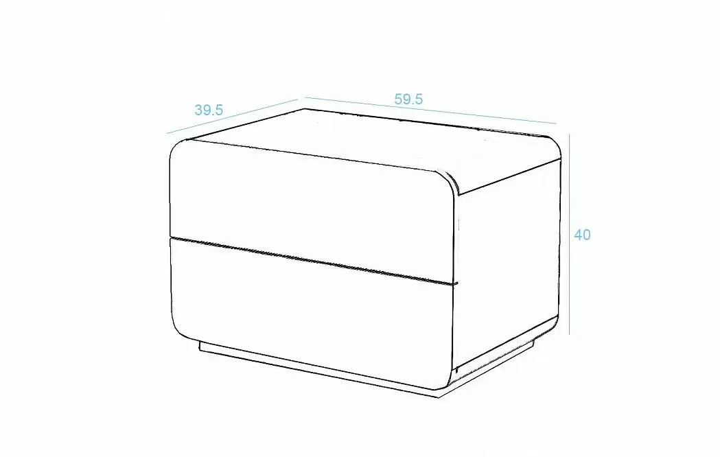 Тумба прикроватная Cleo, белый - фото 3