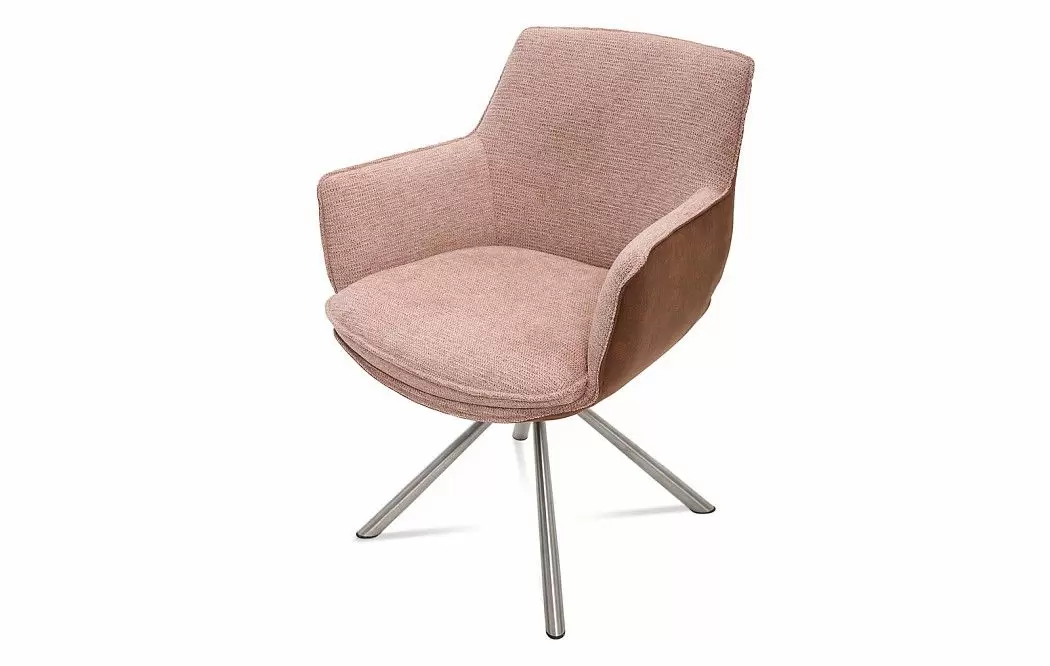 Стул Geneva, персиковый/коричневый/сталь - фото 7