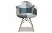 Стул Aura (в стиле Eames), синий пэчворк
