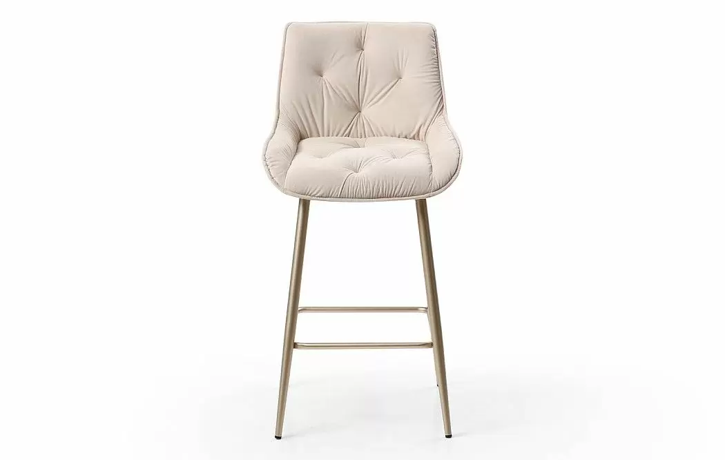Стул полубарный Joely Bar (65), бежевый/шампань - фото 8
