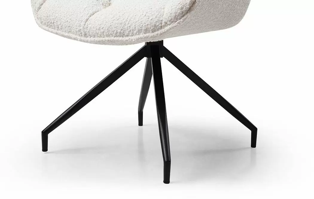 Стул Joely, белый тедди/черный - фото 7