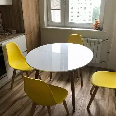 Стол раскладной Margaret 120-200, белый/светлое дерево 1635257703915.jpg