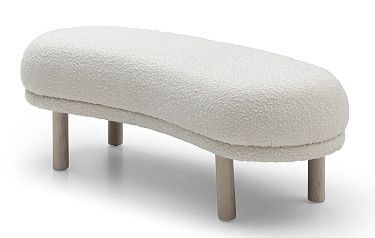 Банкетка Serafina, белый тедди