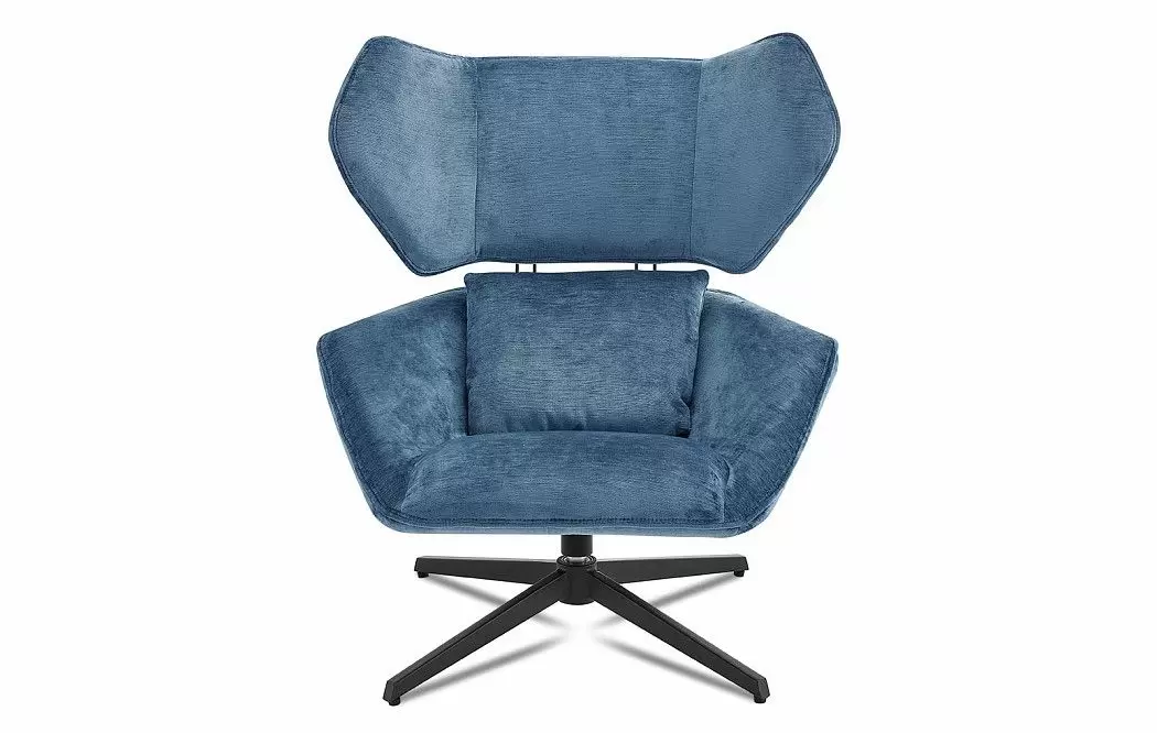 Кресло и оттоманка Boston, синий - фото 3